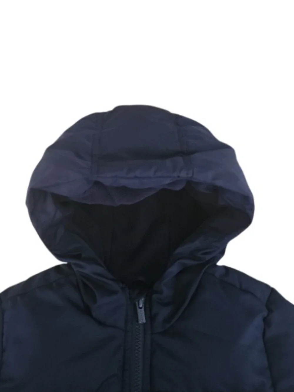 Old Navy Puffer Jacket Boys 5T Navy Hooded Water Resistant Winter Coat Full Zip